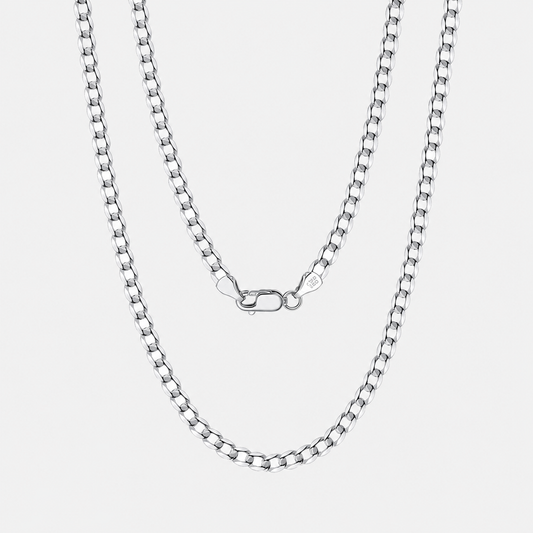 Diamond Cut Cuban Link  Sterling Silver