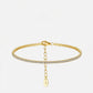 Fine Tennis Bracelet  14K Gold Plated Sterling Silver & Cubic Zirconia