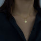 Lant din aur Jesinia cu pandativ zodiac balanta gold chain with zodiac libra charm
